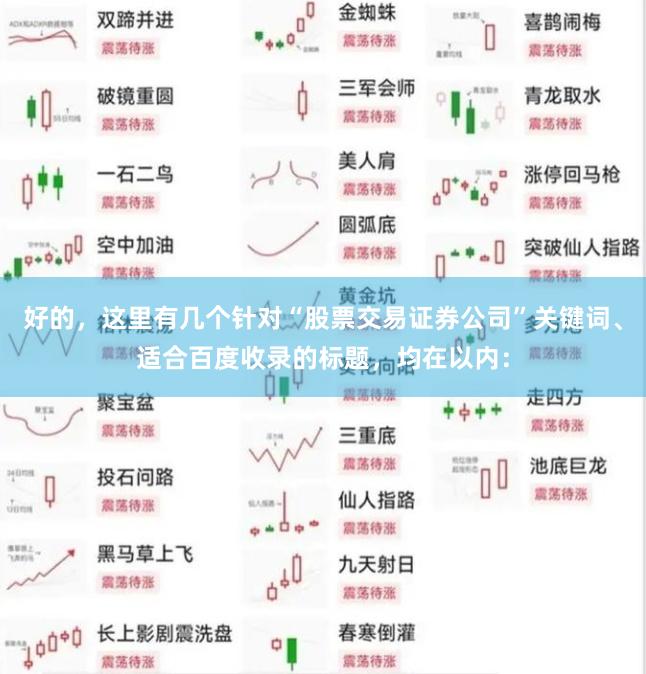 好的，这里有几个针对“股票交易证券公司”关键词、适合百度收录的标题，均在以内：